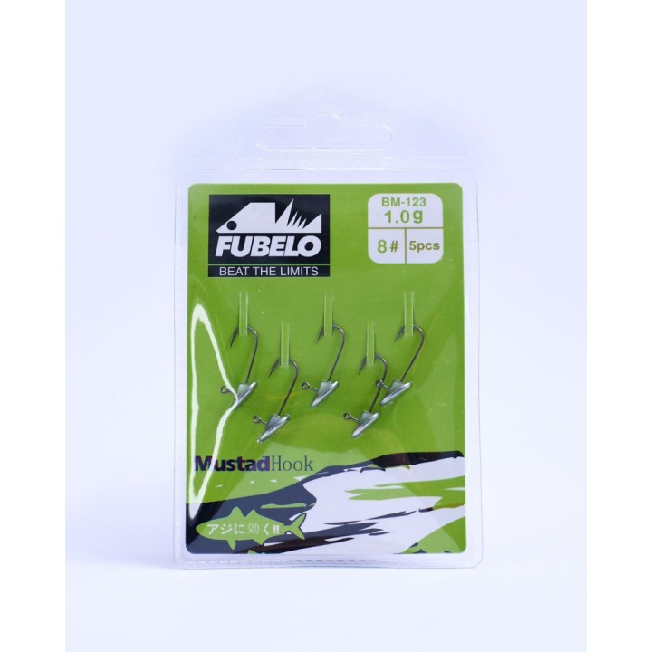 Fubelo Flat Head 1 Gram 5'Li Jig Head (8 No İğne
