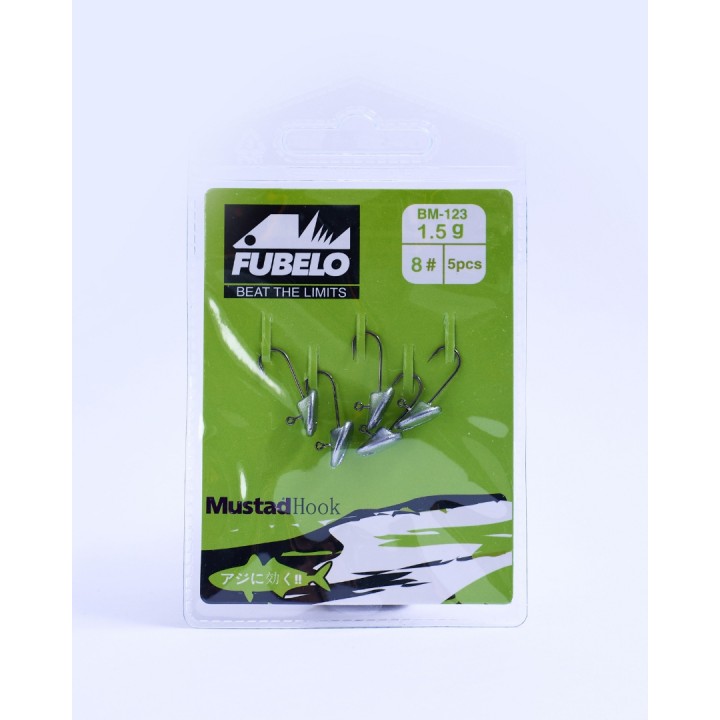 Fubelo Flat Head 1,5 Gram 5'Li Jig Head (8 No İğne