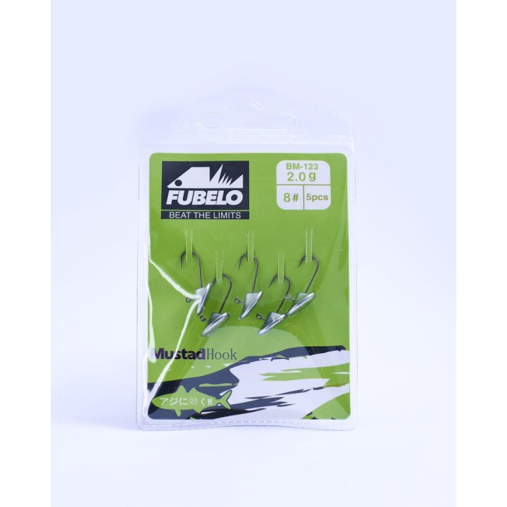 Fubelo Flat Head 2 Gram 5'Li Jig Head (8 No İğne