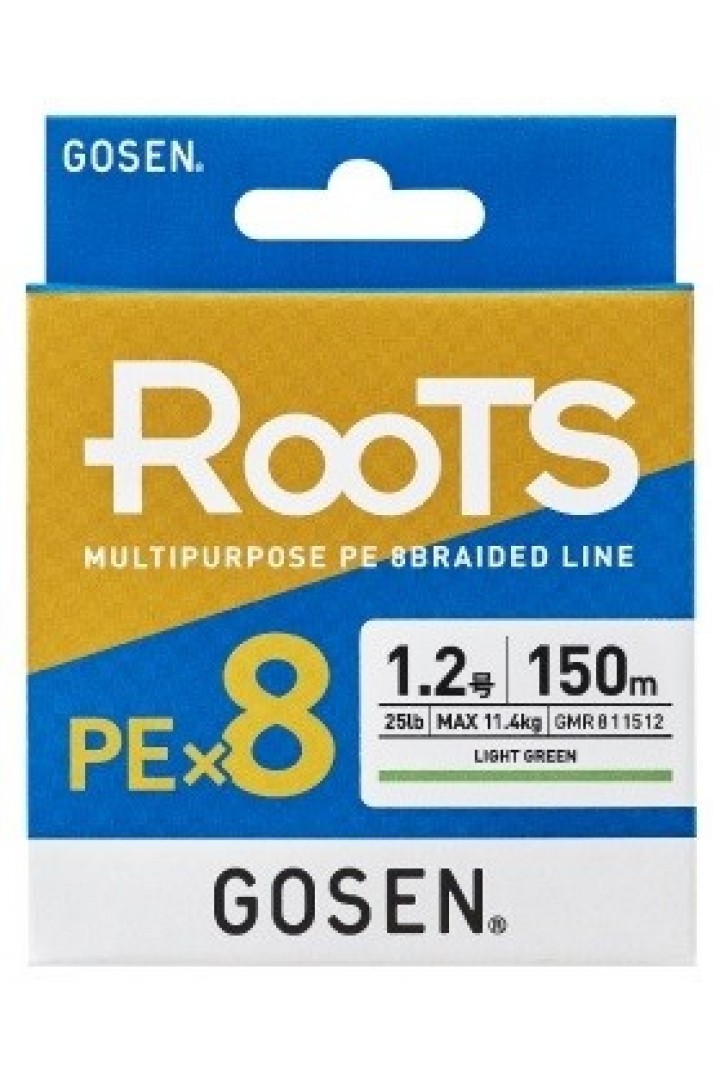 Gosen X8 Roots PE 8 Örgü Spin İp Misina 150mt A.Yeşil