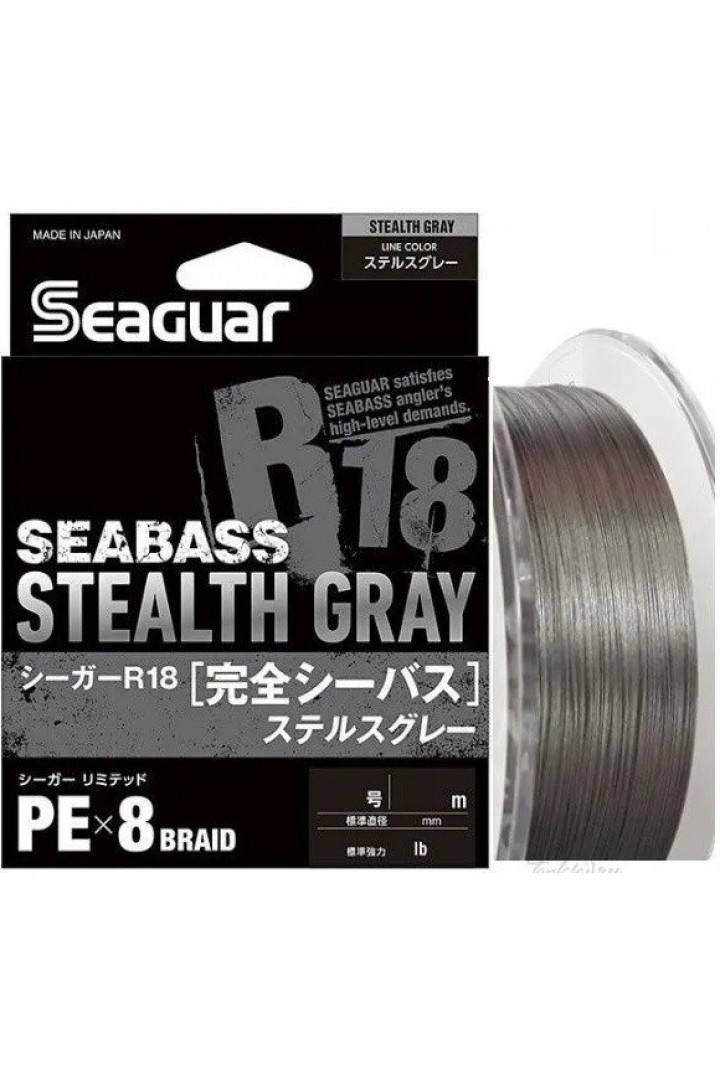 Seaguar Stealth Gray PE 8 Örgü Spin İp Misina 150mt Gri