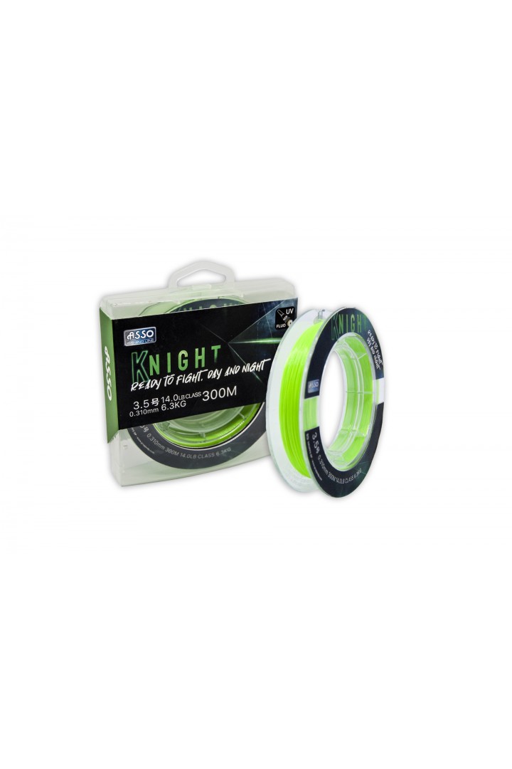 Asso Knight Surf FC COATED Line 300mt UV Fluo