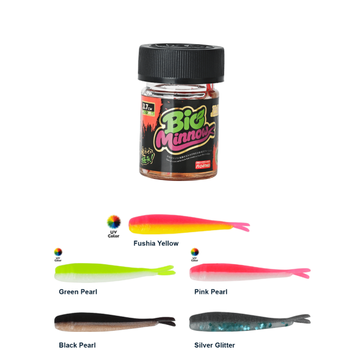 Fujin Bio Minnow 3.7cm Floating Sıvılı Kokulu LRF Silikonu