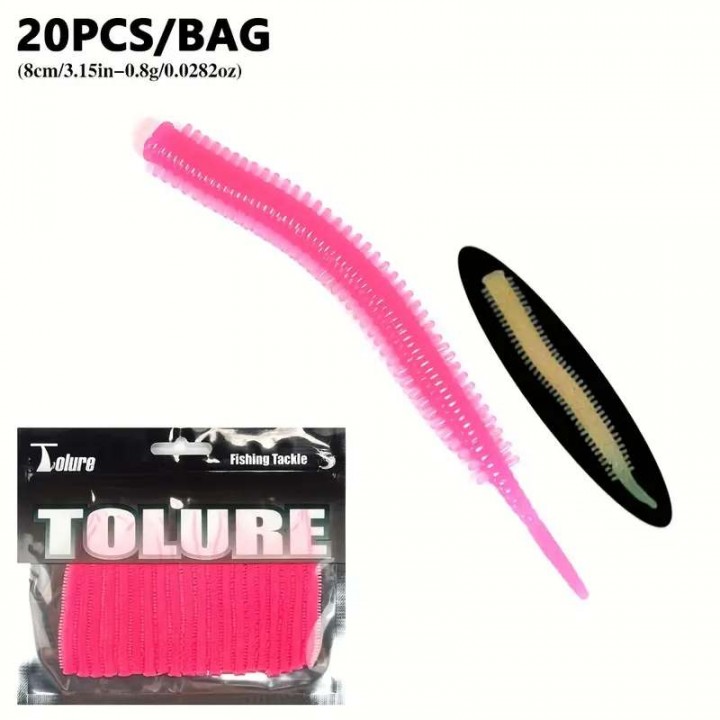 Tolure Earthworm LRF Silikonu 8cm 