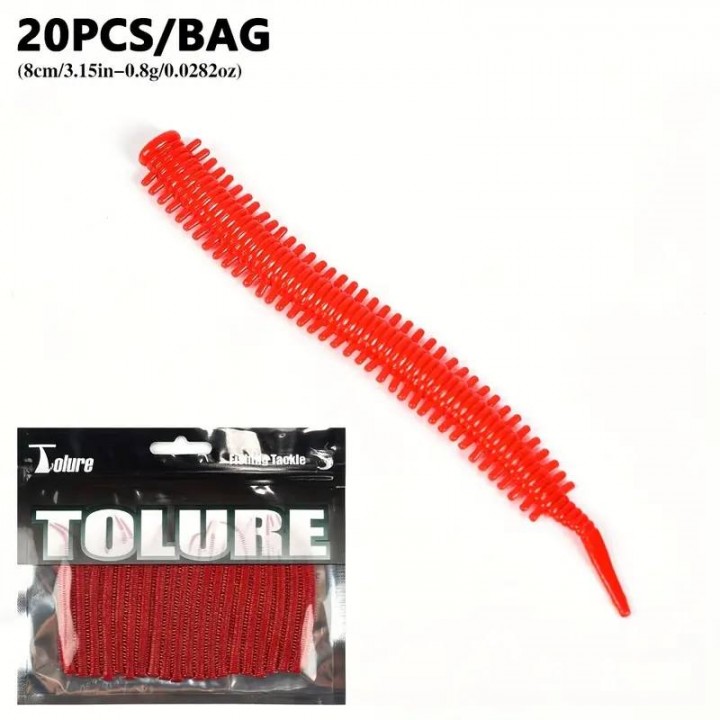 Tolure Earthworm LRF Silikonu 8cm 