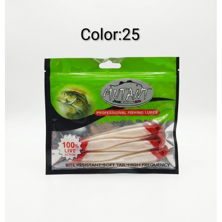 Mutant 3520 Twix Çatalkuyruk 12cm 8gr 5li paket Silikon Yem