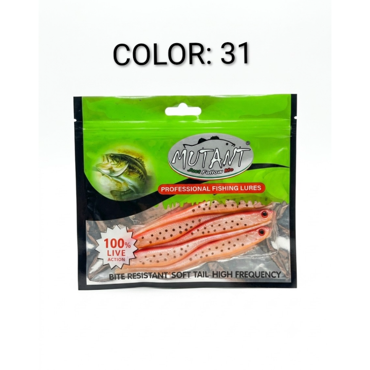 Mutant 3520 Twix Çatalkuyruk 12cm 8gr 5li paket Silikon Yem