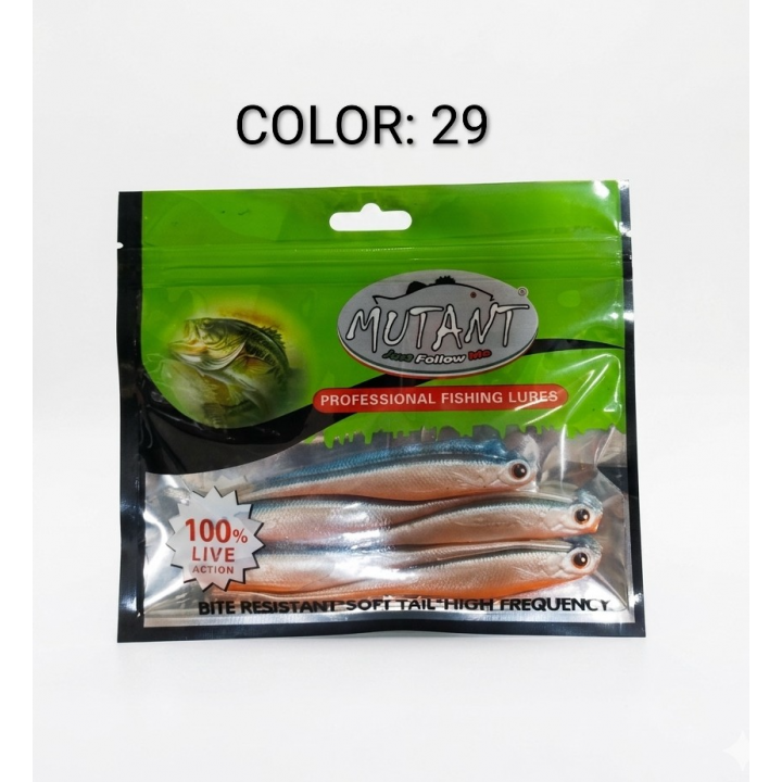 Mutant 3520 Twix Çatalkuyruk 12cm 8gr 5li paket Silikon Yem