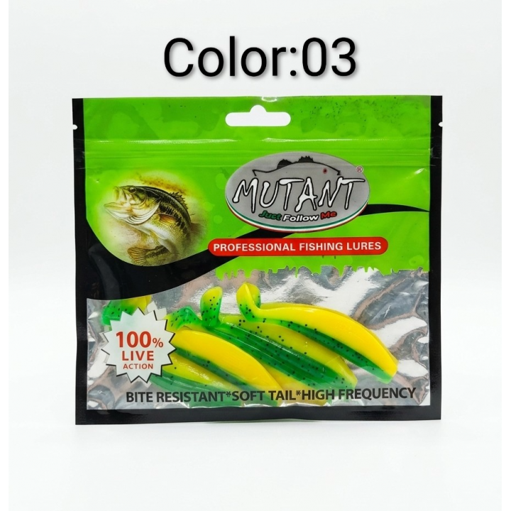 Mutant 3505 soft shad 7.8cm 5gr 5li paket