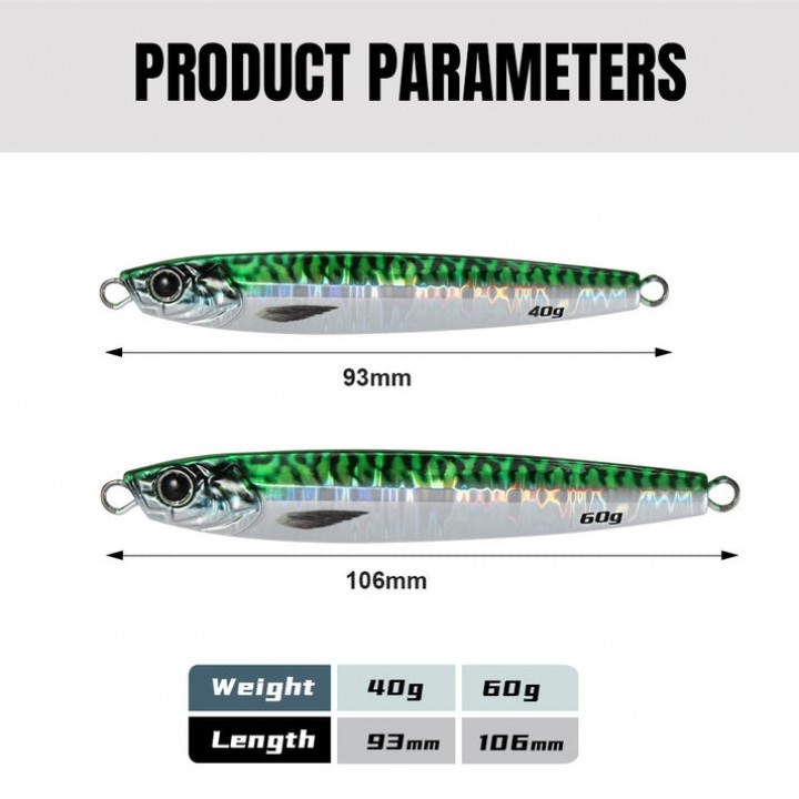 JIGGING PRO 40g Metal Jigs