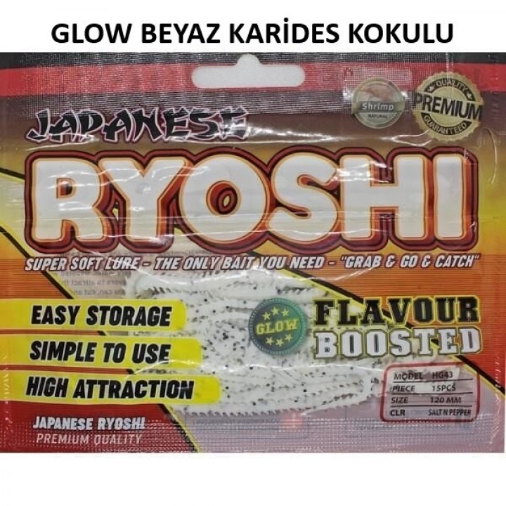 Japanese Ryoshi 12cm - Isome Etkili Kokulu LRF Silikonu 