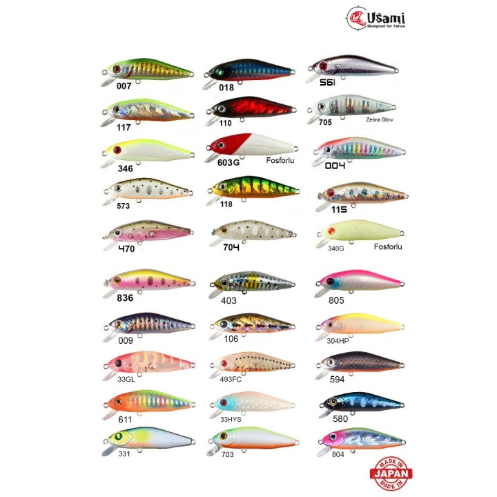 Usami Minn Shad 58F-SR 4.6 G Maket Balık [CODE340G]