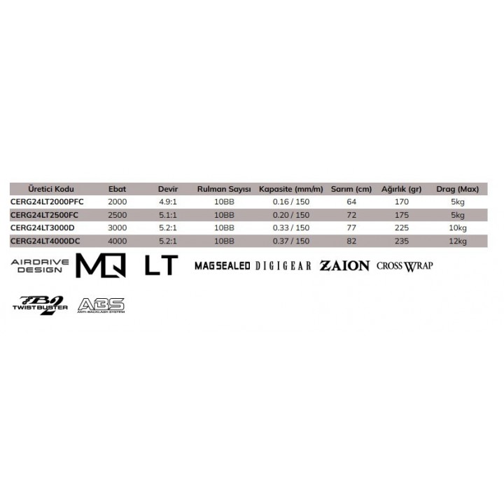 Daiwa Certate G 24 LT 3000 D Makara Daiwa Certate G 24 LT 3000 D Makara